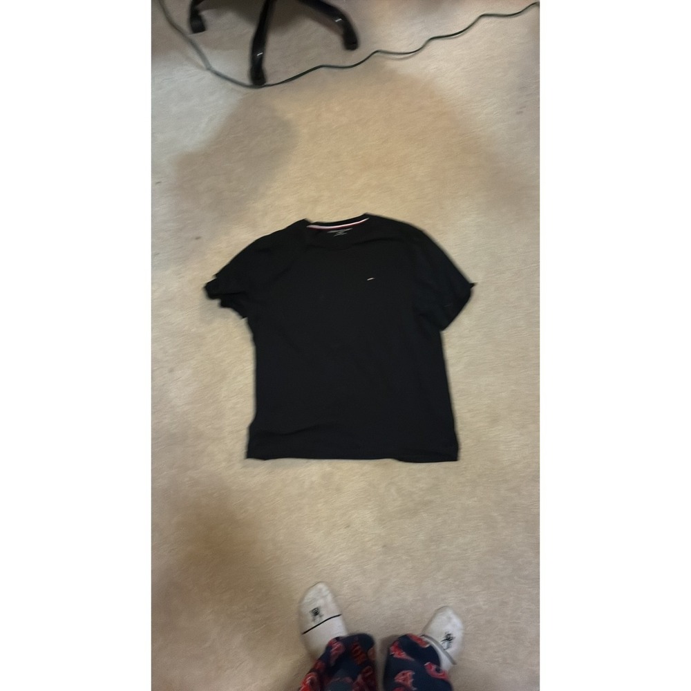 Tommy Hilfiger Men's Classic Black Crewneck T-Shirt XXL